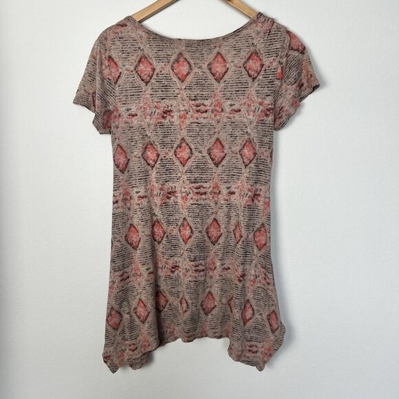 Fresh Produce Cotton Tunic Top Neutral Bohemian Casual Size Small - Picture 4 of 7